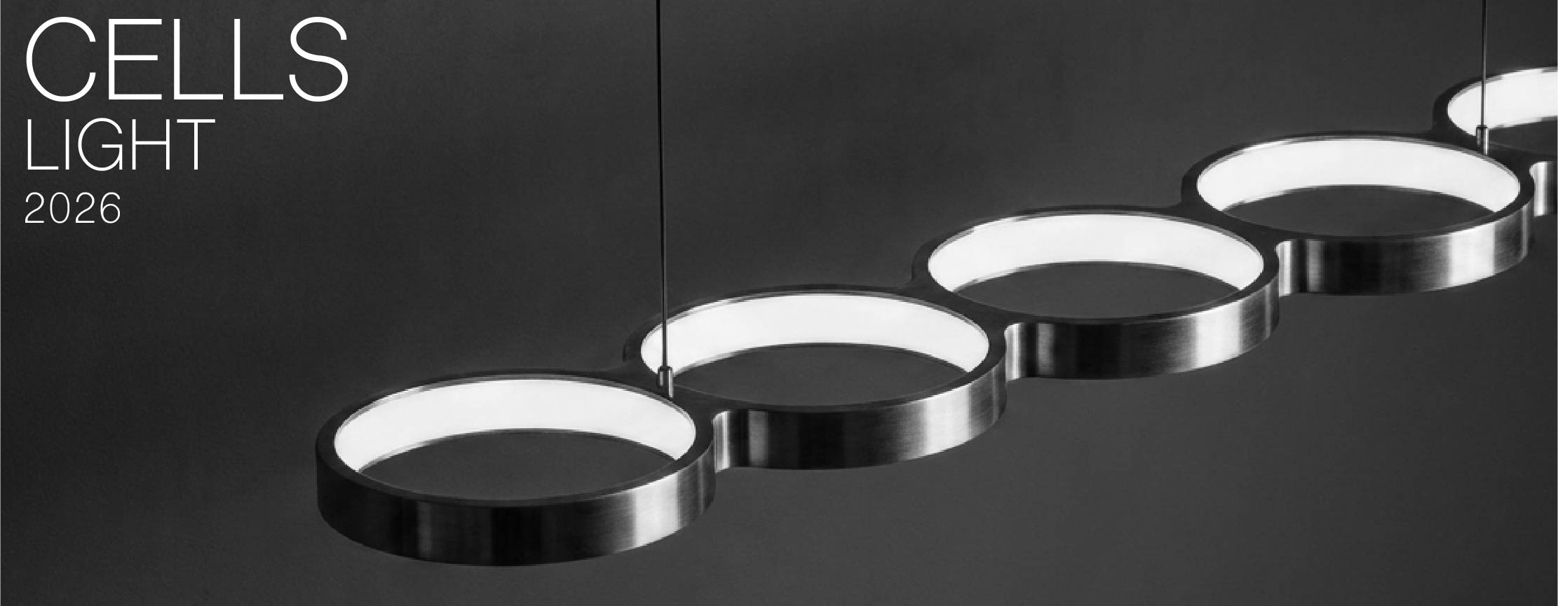 CELLS — modular ring pendant light, 2026
