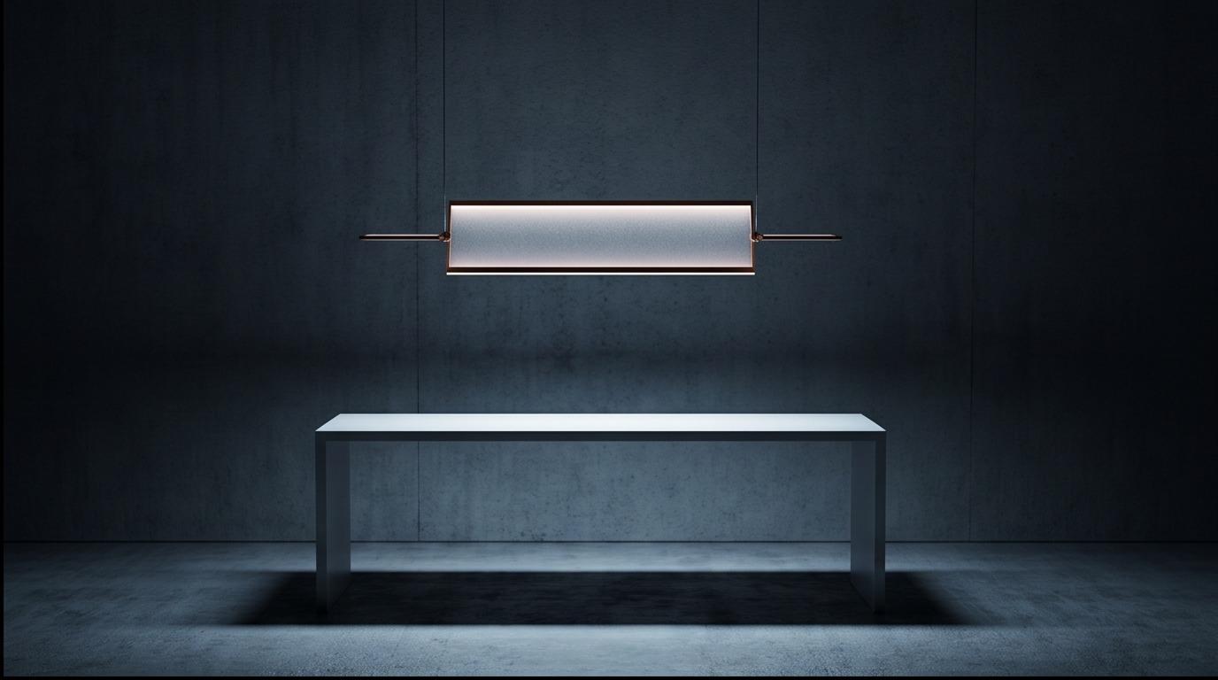 FLAT linear pendant light by GĒV Studio