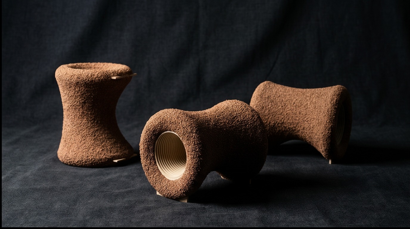 LAMB sculptural pouf