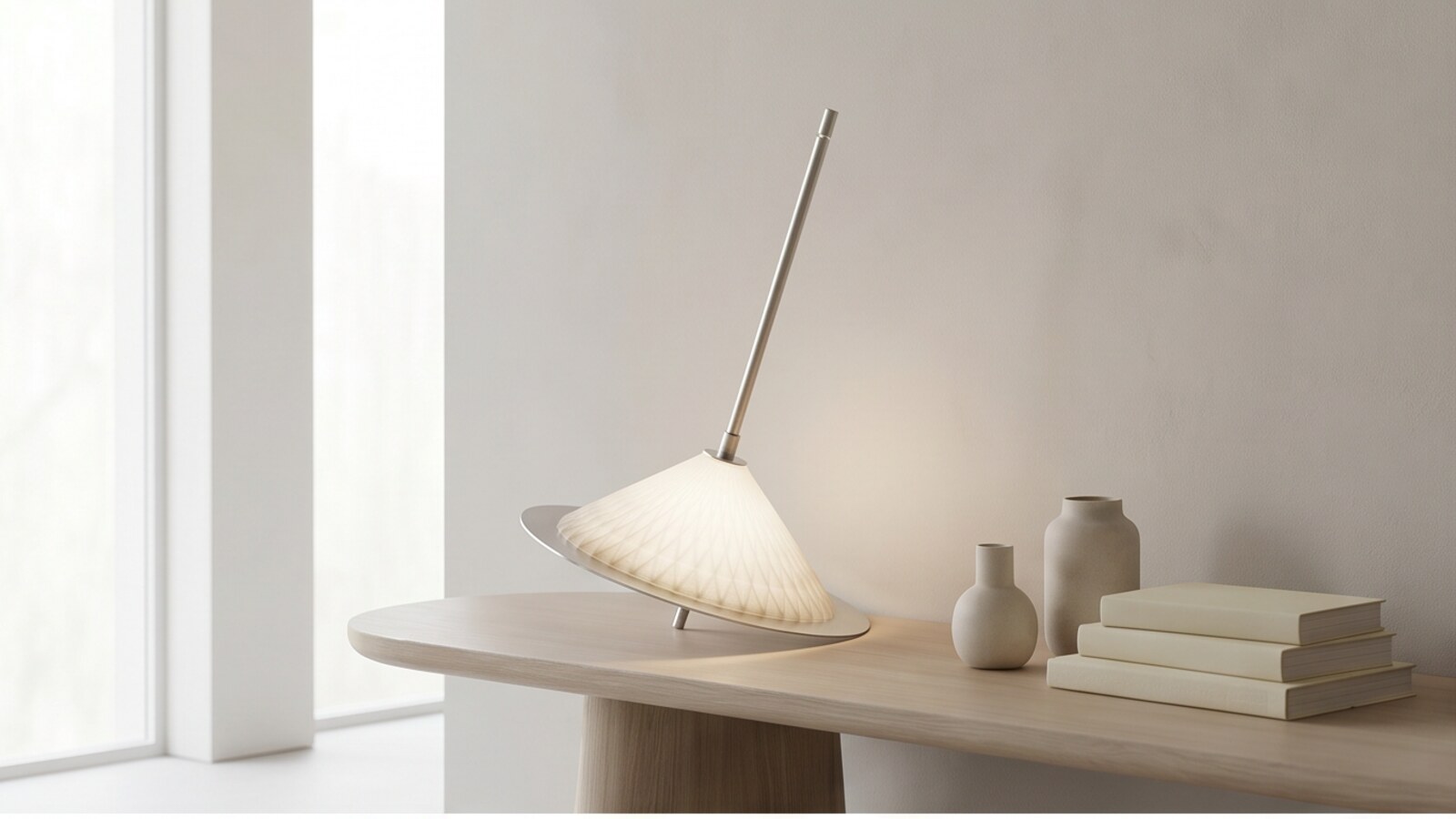Damavand sculptural table light by GĒV Studio