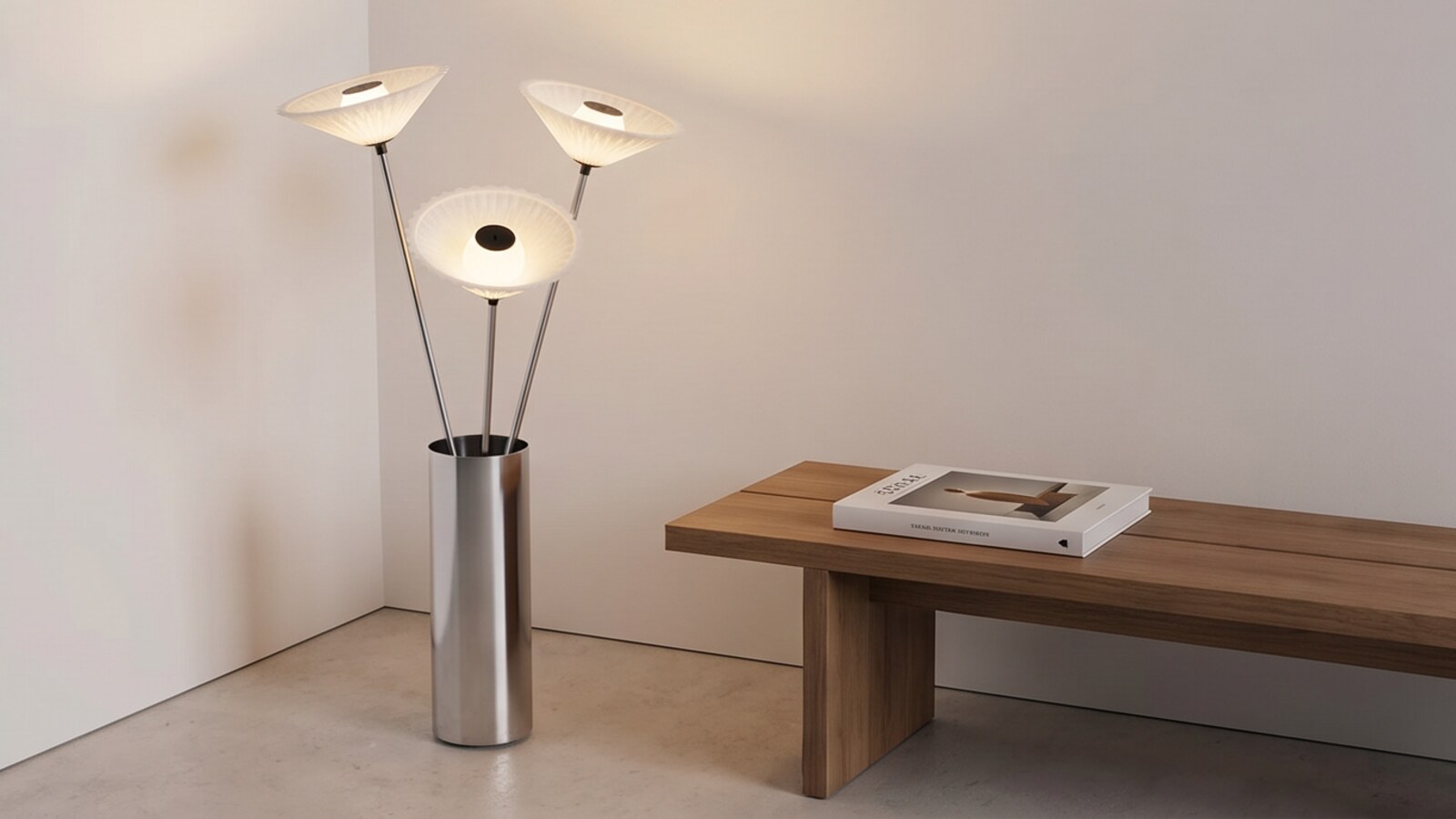 Qasedak floor light by GĒV Studio