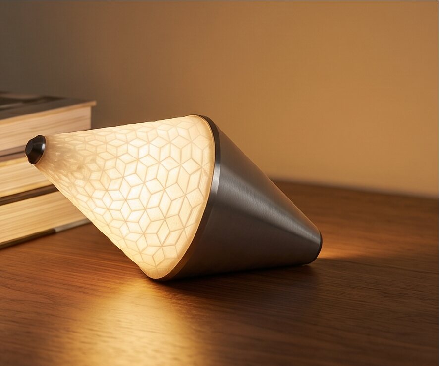 Rechargeable Akbar Mashti light held in one hand